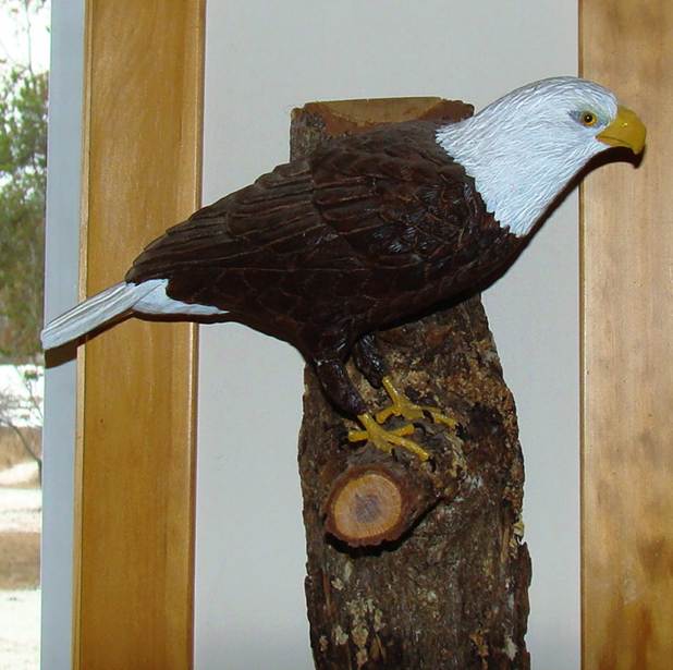 A statue of a bald eagle

AI-generated content may be incorrect.