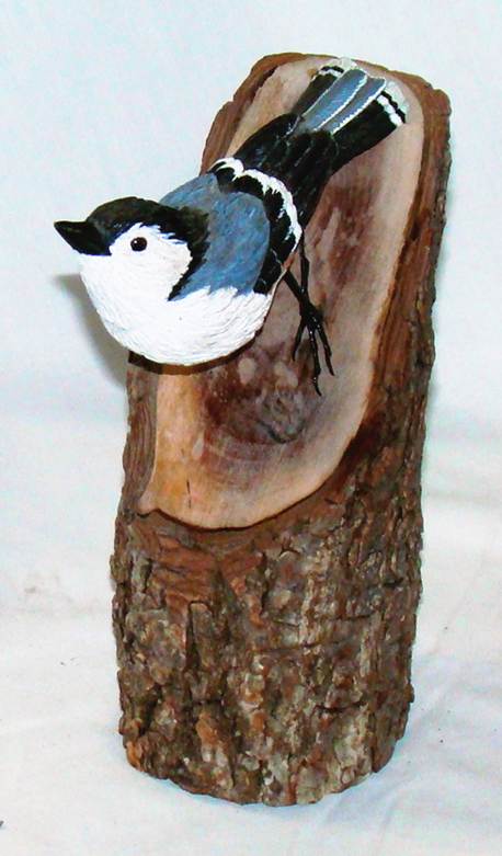 A bird carved into a log

AI-generated content may be incorrect.