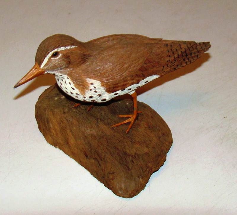 A wood bird on a rock

AI-generated content may be incorrect.