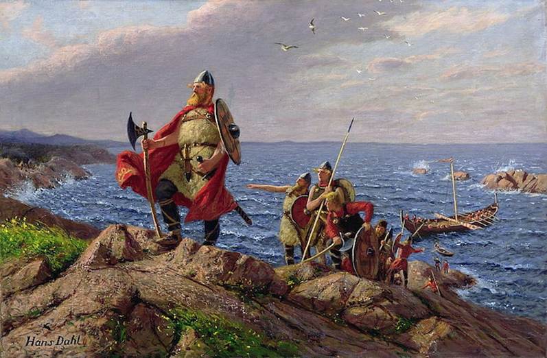 A painting of a group of men on a rocky shore

AI-generated content may be incorrect.