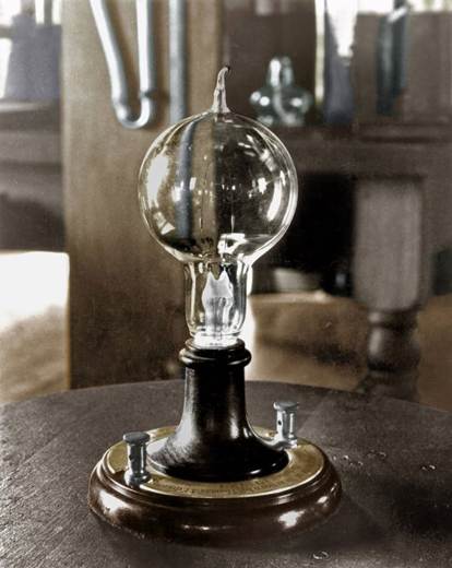 Early Light Bulb Thomas Edison