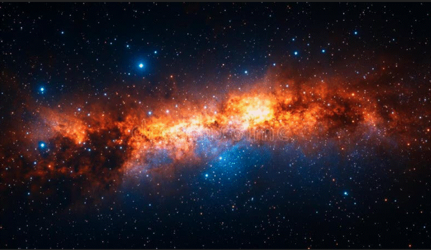 A bright orange and blue galaxy

AI-generated content may be incorrect.