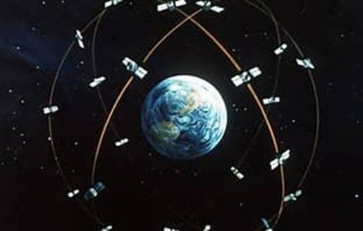 A satellite in space around the earth

AI-generated content may be incorrect.