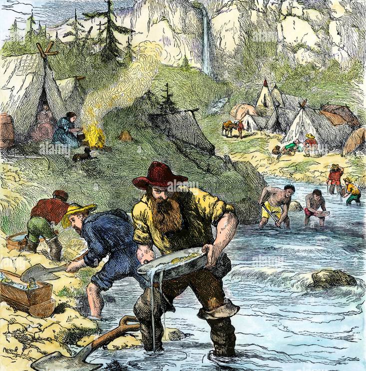 California gold rush hi-res stock photography and images - Alamy