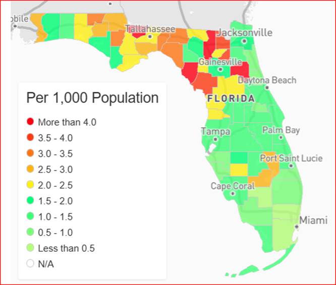 A Map Of The State Of Floridadescription Automatically Generated 